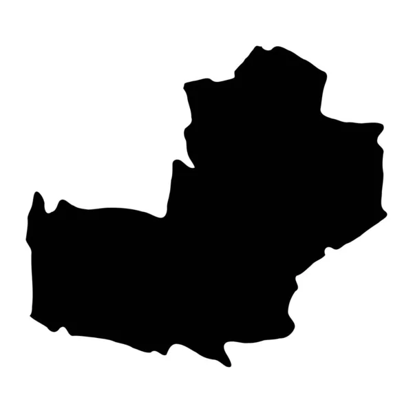 Mapa Del Distrito Telenesti Provincia Moldova Ilustración Vectorial — Archivo Imágenes Vectoriales