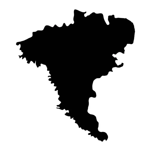 Mapa Del Distrito Ungheni Provincia Moldova Ilustración Vectorial — Vector de stock