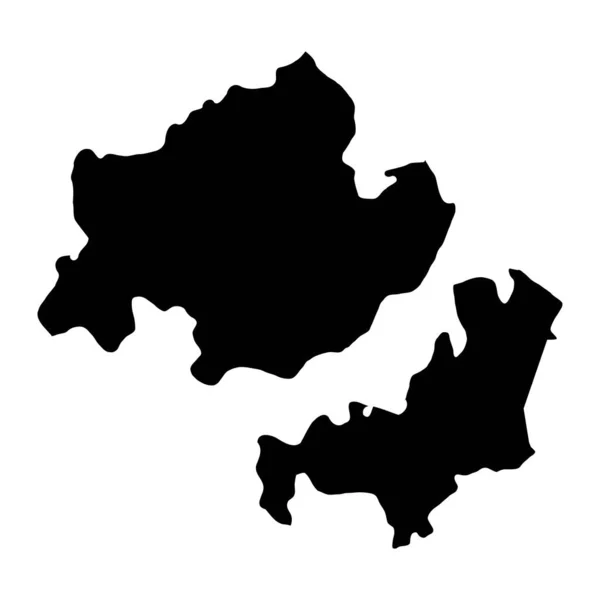 Mapa Dystryktu Criuleni Prowincja Mołdawia Ilustracja Wektora — Wektor stockowy