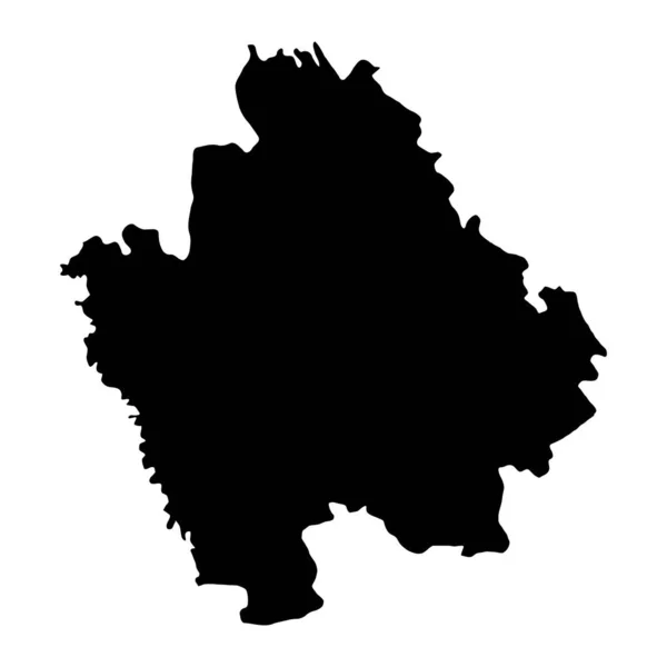 Mapa Del Distrito Hincesti Provincia Moldova Ilustración Vectorial — Archivo Imágenes Vectoriales