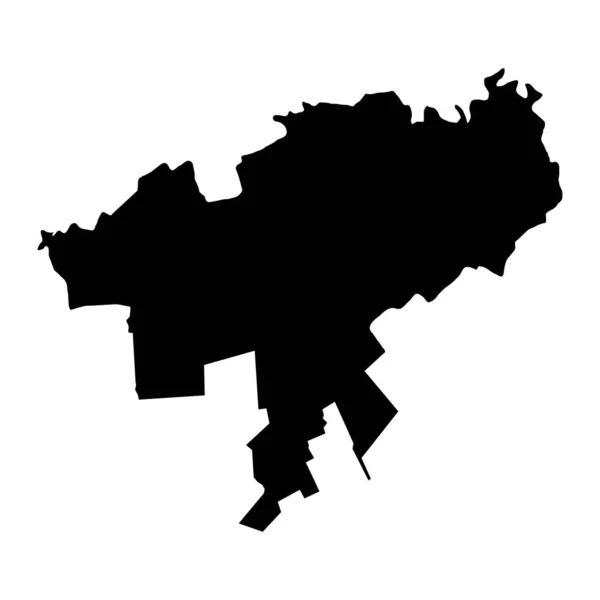 Mapa Oblasti Causeni Provincie Moldavsko Vektorová Ilustrace — Stockový vektor
