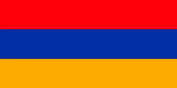 Bandeira Armênia Cores Oficiais Proporção Ilustração Vetorial —  Vetores de Stock