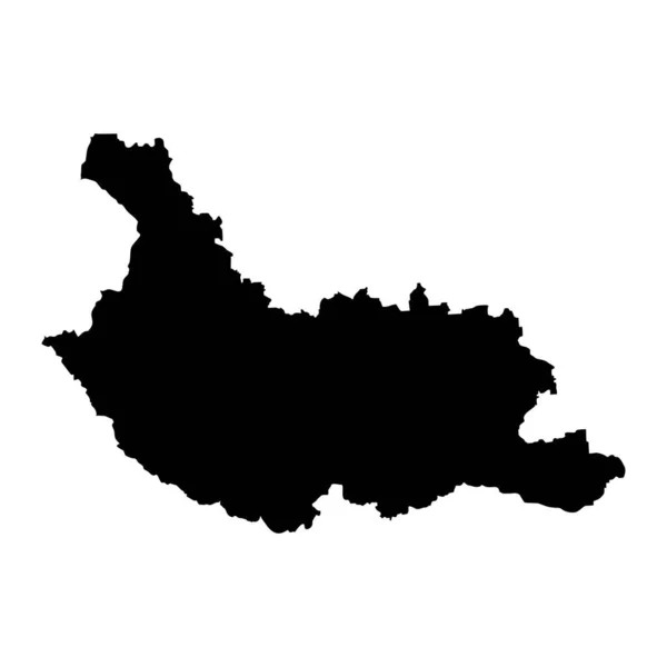 Karta Över Provinsen Kyustendil Provinsen Bulgarien Vektorillustration — Stock vektor