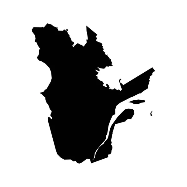 Квебекська Мапа Провінція Канада Приклад Вектора — стоковий вектор