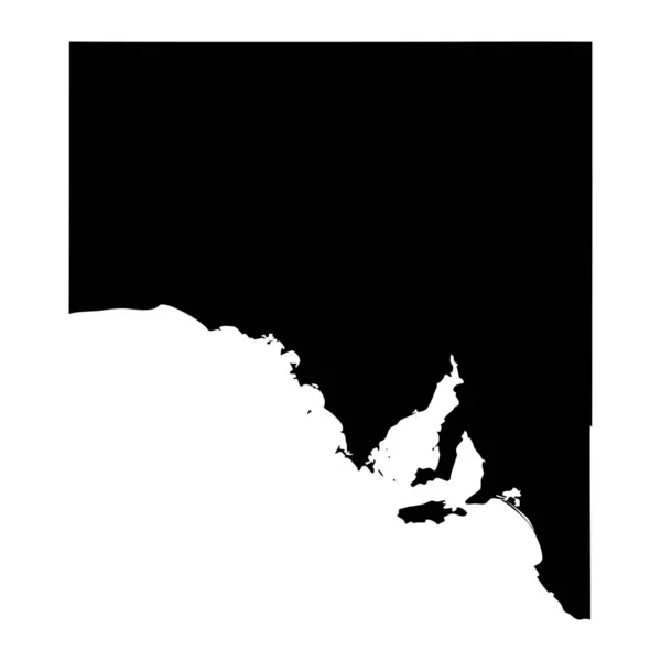 南オーストラリア州地図 オーストラリア州 ベクターイラスト — ストックベクタ