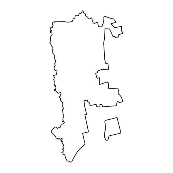 Mapa Distrito Cahul Província Moldávia Ilustração Vetorial — Vetor de Stock