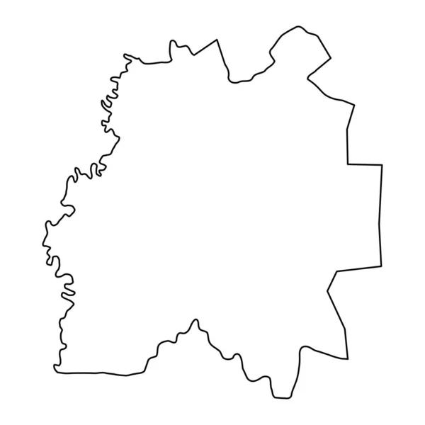 Plattegrond District Cantemir Provincie Moldavië Vectorillustratie — Stockvector