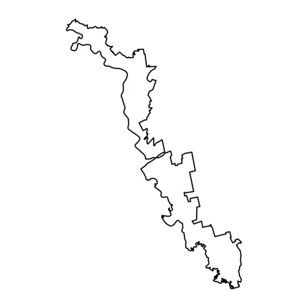 德涅斯特河左岸的行政领土单位或德涅斯特河左岸 摩尔多瓦的行政单位 矢量说明 — 图库矢量图片