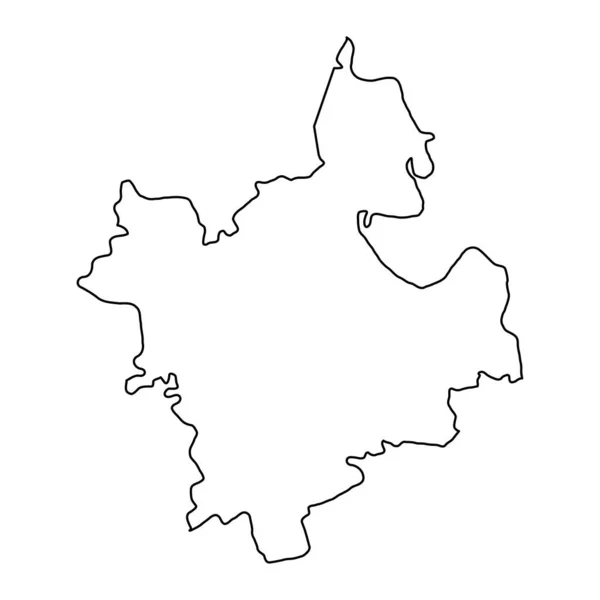 Karte Des Bezirks Anenii Noi Provinz Moldawien Vektorillustration — Stockvektor