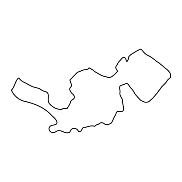 Balti Kaart Provincie Moldavië Vectorillustratie — Stockvector