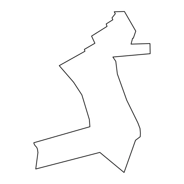 Carte District Basarabeasca Province Moldavie Illustration Vectorielle — Image vectorielle