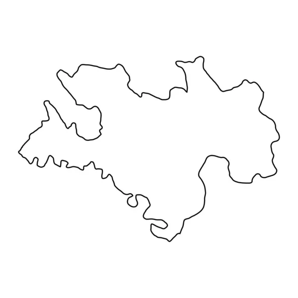 Mapa Distrito Briceni Província Moldávia Ilustração Vetorial — Vetor de Stock