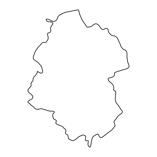 Mapa Del Distrito Drochia Provincia Moldova Ilustración Vectorial — Vector de stock