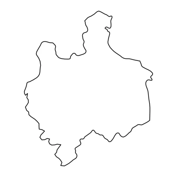 Edinet Mapa Del Distrito Provincia Moldavia Ilustración Vectorial — Archivo Imágenes Vectoriales