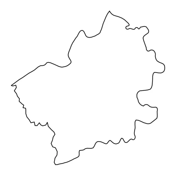 Falesti Bölgesi Haritası Moldova Ili Vektör Illüstrasyonu — Stok Vektör