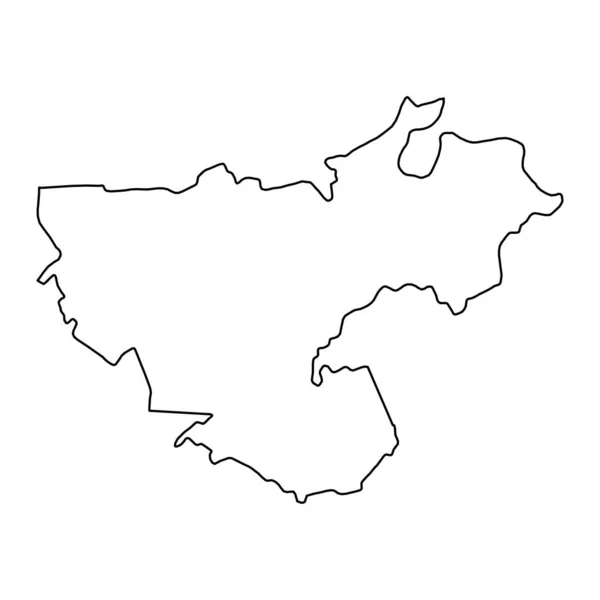 Karte Des Kreises Floresti Provinz Moldawien Vektorillustration — Stockvektor