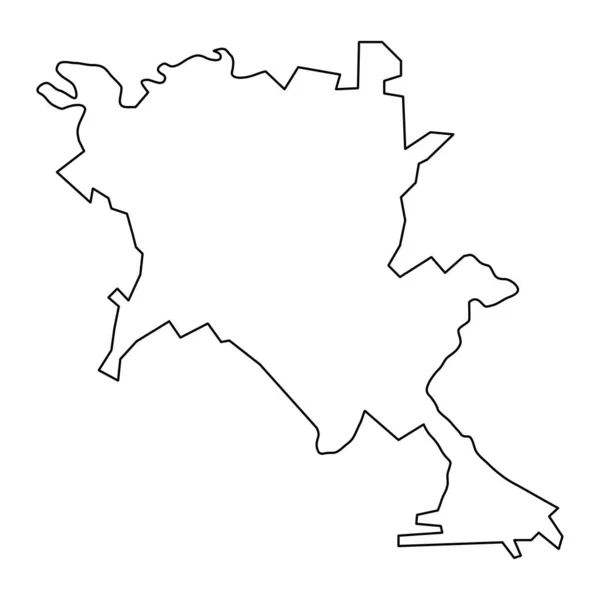 Карта Кишинева Провинция Молдова Векторная Иллюстрация — стоковый вектор