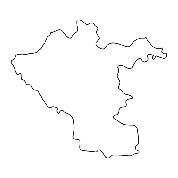 Mapa Gminy Kiszyniów Prowincja Mołdawia Ilustracja Wektora — Wektor stockowy