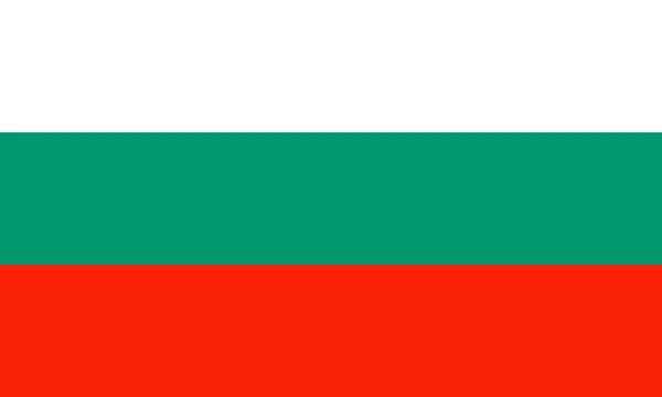 Bulgaria Flag Official Colors Proportion Vector Illustration — Archivo Imágenes Vectoriales