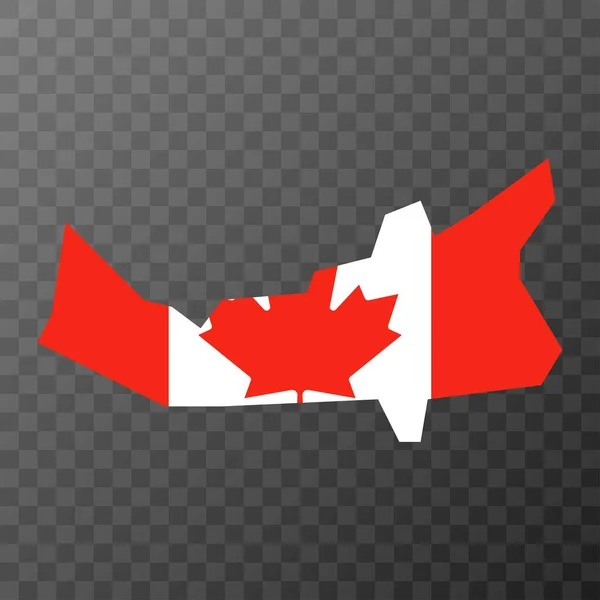 Prins Edward Island Kaart Provincie Canada Vectorillustratie — Stockvector
