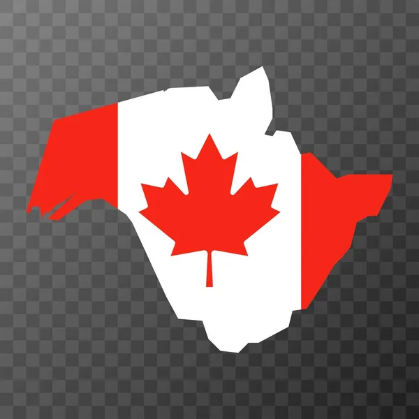 Brunswick Karta Provinsen Kanada Vektorillustration — Stock vektor