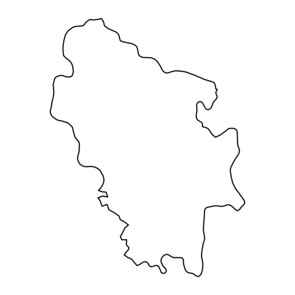 Mapa Distrito Nisporeni Província Moldávia Ilustração Vetorial — Vetor de Stock