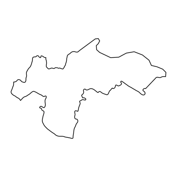 Karte Des Bezirks Ocnita Provinz Moldawien Vektorillustration — Stockvektor