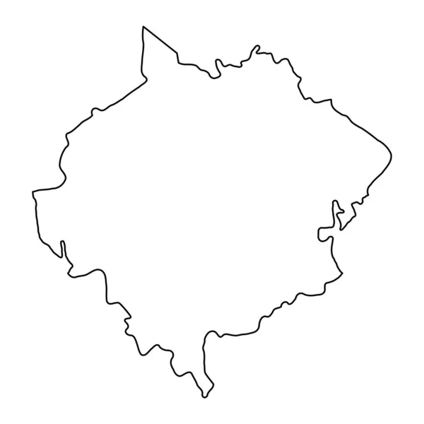 Orhei Distriktskarta Provinsen Moldavien Vektorillustration — Stock vektor