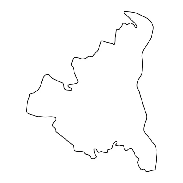 Карта Резинского Района Провинция Молдова Векторная Иллюстрация — стоковый вектор