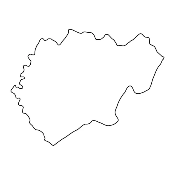 Karte Des Bezirks Glodeni Provinz Moldawien Vektorillustration — Stockvektor