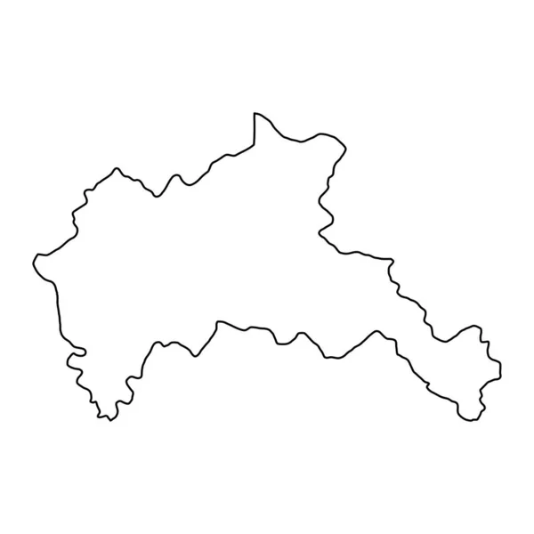 Karte Des Bezirks Riscani Provinz Moldawien Vektorillustration — Stockvektor