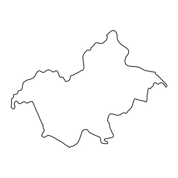 モルドバ共和国のソルダネスティ郡地図 ベクターイラスト — ストックベクタ