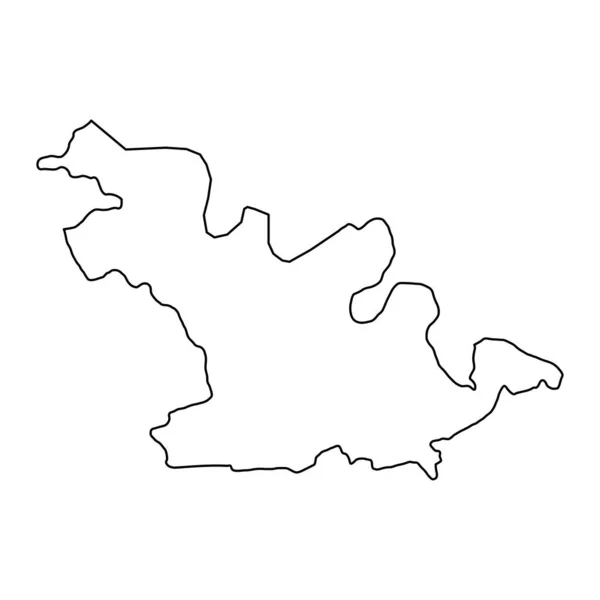 Χάρτης Περιοχής Soroca Επαρχία Της Μολδαβίας Εικονογράφηση Διανύσματος — Διανυσματικό Αρχείο
