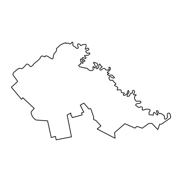 Mapa Okresu Stefan Voda Provincie Moldavsko Vektorová Ilustrace — Stockový vektor
