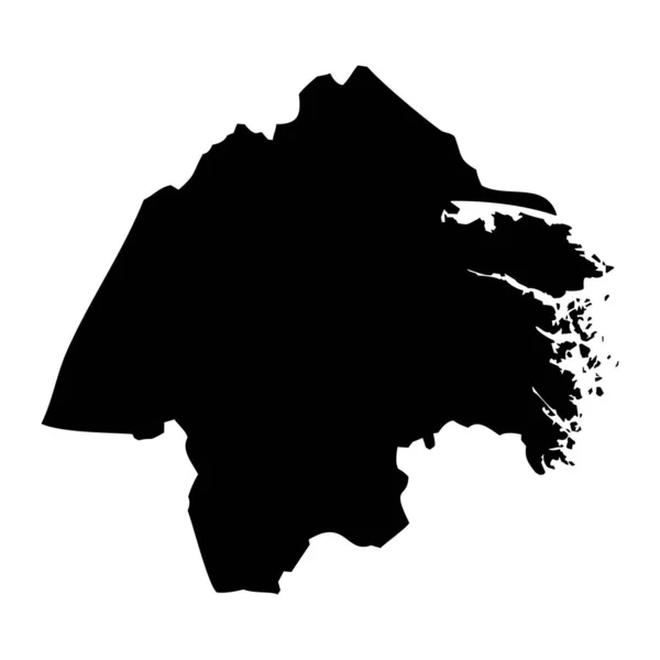 Χάρτης Κομητείας Ostergotland Επαρχία Της Σουηδίας Εικονογράφηση Διανύσματος — Διανυσματικό Αρχείο