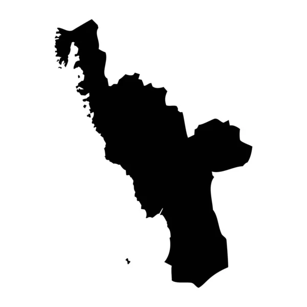 スウェーデンのハランド郡地図 ベクターイラスト — ストックベクタ