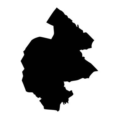 Jamtland ilçe haritası, İsveç eyaleti. Vektör illüstrasyonu.