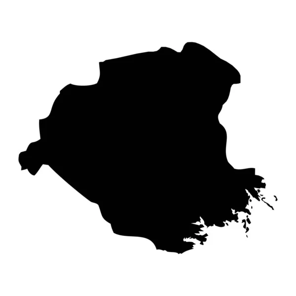 Carte Comté Sodermanland Province Suède Illustration Vectorielle — Image vectorielle