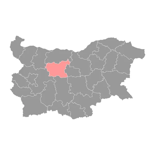 Mapa Provincia Lovech Provincia Bulgaria Ilustración Vectorial — Vector de stock