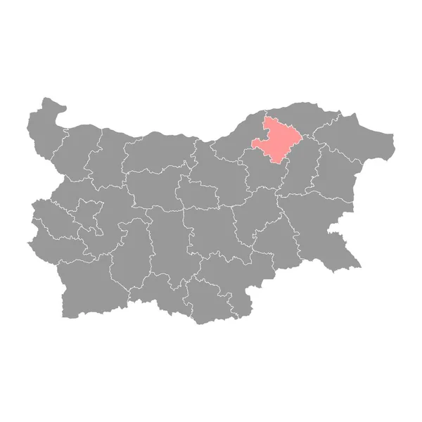 Mapa Provincia Razgrad Provincia Bulgaria Ilustración Vectorial — Vector de stock