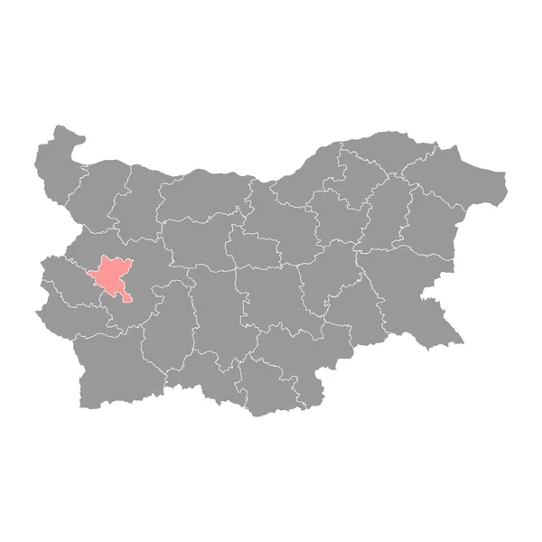 Карта Провінції Софія Провінція Болгарія Приклад Вектора — стоковий вектор
