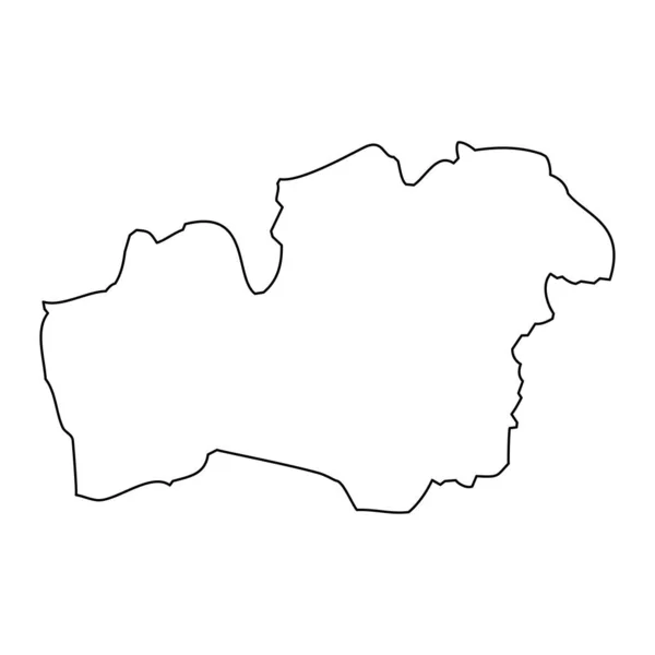 Sveç Kronoberg Ilçesi Haritası Vektör Illüstrasyonu — Stok Vektör