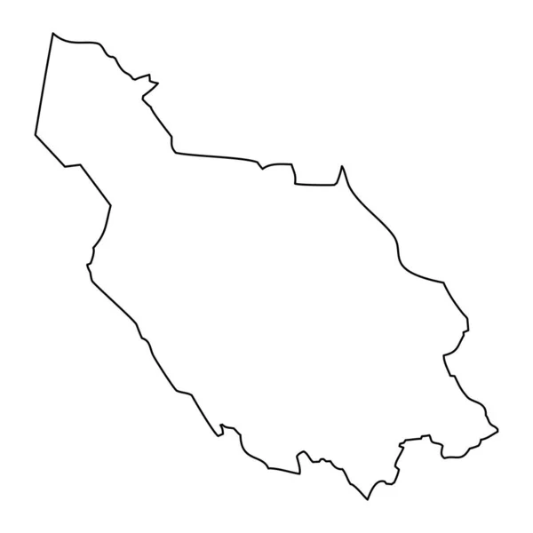 Mapa Del Condado Dalarna Provincia Suecia Ilustración Vectorial — Archivo Imágenes Vectoriales