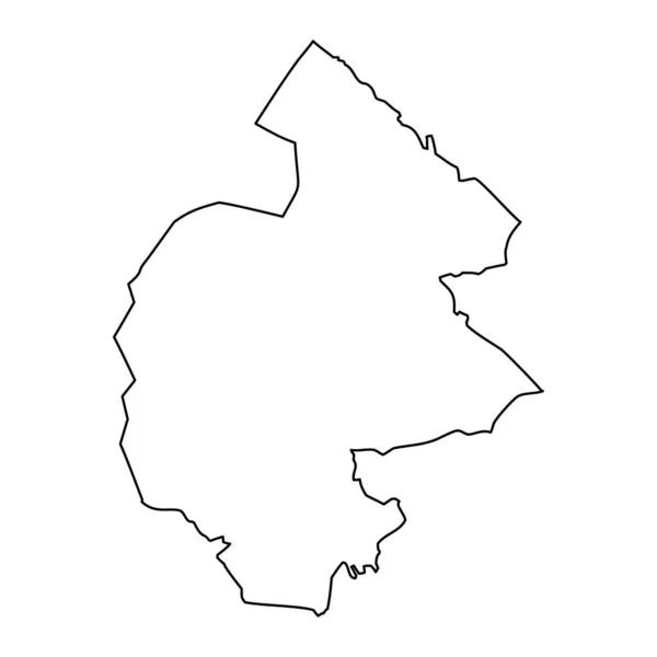 Carte Comté Jamtland Province Suède Illustration Vectorielle — Image vectorielle