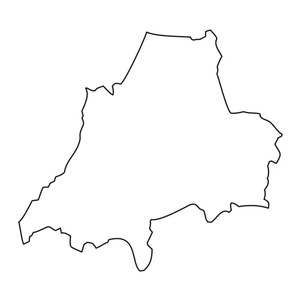 Carte Comté Jonkoping Province Suède Illustration Vectorielle — Image vectorielle