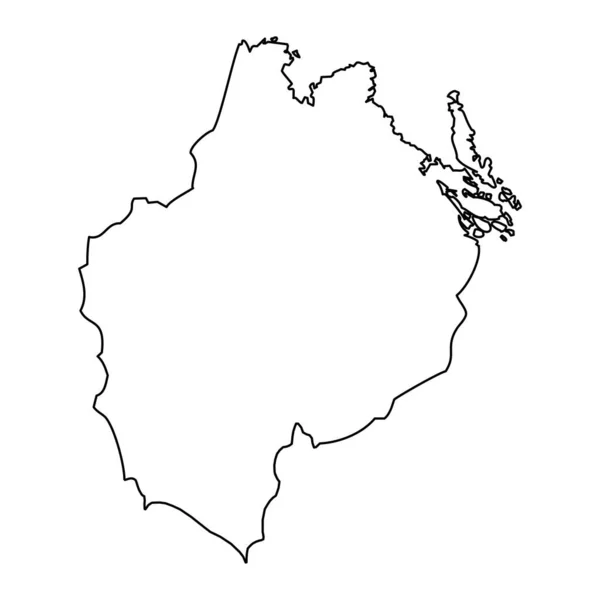 スウェーデンのウプサラ郡地図 ベクターイラスト — ストックベクタ