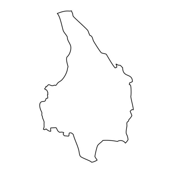 Karte Des Kreises Varmland Provinz Schweden Vektorillustration — Stockvektor