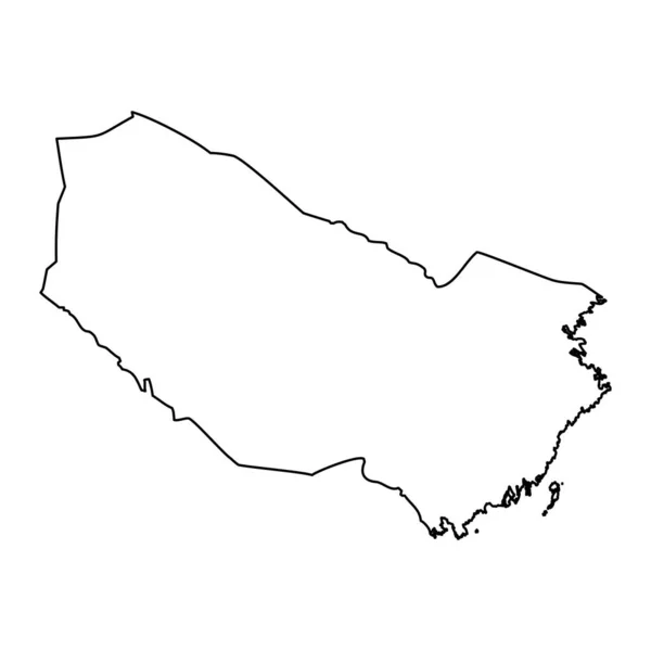Mapa Condado Vasterbotten Província Suécia Ilustração Vetorial — Vetor de Stock