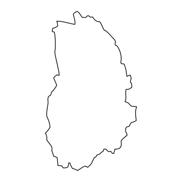 Karte Des Kreises Orebro Provinz Schweden Vektorillustration — Stockvektor