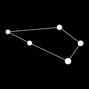 Heykeltraş takımyıldızı haritası. Vektör illüstrasyonu.